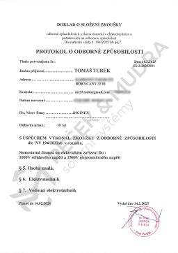 Způsobilost dle NV 194-2022 Sb. (TT)