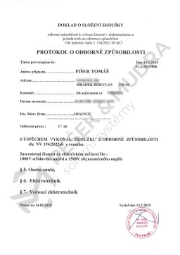 Způsobilost dle NV 194-2022 Sb. (TF)